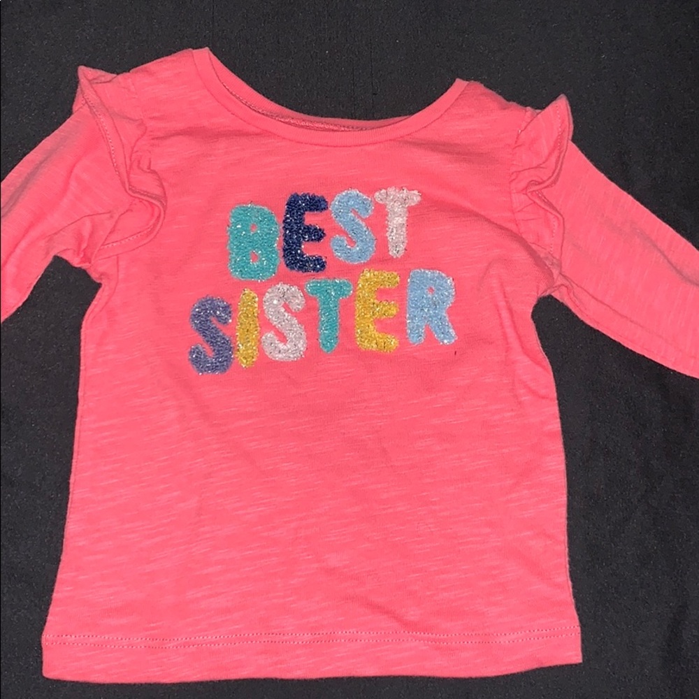 Pink Carters “Best Sister” Mid Sleeve Shirt